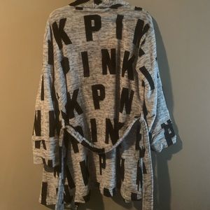 Barley Worn. Pink Plush Rob. Size Medium/Large